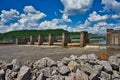 Winfield Locks and Dam on the Kanawha River Royalty Free Stock Photo