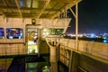 Wing bridge deck of a freighter ship Royalty Free Stock Photo