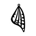 Wing butterfly earrings jewerly vector illustration design Royalty Free Stock Photo
