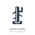 wing chun icon in trendy design style. wing chun icon isolated on white background. wing chun vector icon simple and modern flat