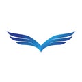 Wing Falcon Logo Template vector illustration Royalty Free Stock Photo
