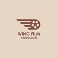 wing film logo template