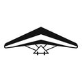 Wing hang glider icon simple vector. Para air