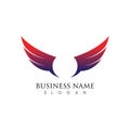 Wing Logo Template vector illustration concept design