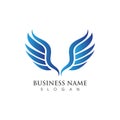 Wing Logo Template vector illustration concept design Royalty Free Stock Photo