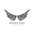 Wing Logo Template vector illustration concept design