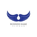 Wing Logo Template vector illustration concept design