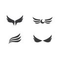 Wing set  logo and symbol Royalty Free Stock Photo