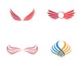 Wing vector icon illustration design Royalty Free Stock Photo