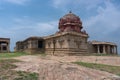 Wing with Vimanam at abandoned temple in Dindigul. Royalty Free Stock Photo