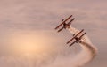 Wing Walking at Air Show in Blackpool Royalty Free Stock Photo