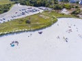 Wingaersheek Beach aerial view, Gloucester, Massachusetts, USA Royalty Free Stock Photo