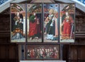 The winged altar in the market church in Halle an der Saale, Saxony-Anhalt Germany