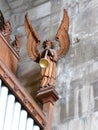 Winged Angel in Interior of chapel of saint marys church in warwick in england Royalty Free Stock Photo