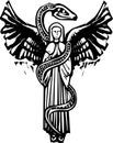 Winged Angel and Serpent