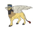 Winged bull of Babylon illustration