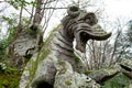 Winged Dragon Statue Detail, Bomarzo, Italy