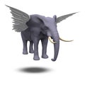 Winged Elephant Royalty Free Stock Photo