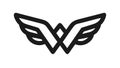 Winged Emblem Logo Icon, Power and Freedom Symbol Vector, vector design Generative AI Royalty Free Stock Photo