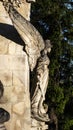 August 12, 2019. Bussaco BuÃÂ§aco Palace. Portugal. Sculpture of a mythological antique character on the facade of the building. Royalty Free Stock Photo