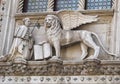 Winged lion with the book