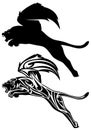 Winged lion vector