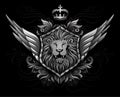 Winged Lion Insignia 2 Royalty Free Stock Photo