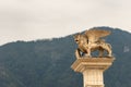 Winged lion of St Mark symbol of Venice - Feltre Veneto Italy