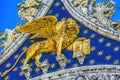 Winged Lion Venetian Symbol Saint Mark's Square Venice Italy Royalty Free Stock Photo