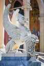 Winged lioness sculpture Royalty Free Stock Photo