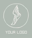 The Winged Sandals of Hermes, vector logo