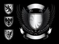 Winged Shield Insignia Royalty Free Stock Photo