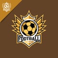 winged soccer ball logo
