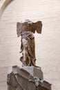 THE WINGED VICTORY OF SAMOTHRACE IN LOUVRE.