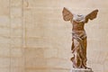 THE WINGED VICTORY OF SAMOTHRACE IN LOUVRE.