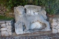 Wingeed lion sculpture at entrance of Trsat castle