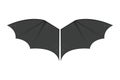 Wings bat black animalwildlife fly halloween mammal vampire flight and natural hawk life peace design element