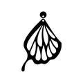 Wings butterfly earring jewerly vector illustration design Royalty Free Stock Photo