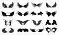 Wings Icons Royalty Free Stock Photo