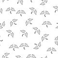 wings line icon in pattern style. One of Angel and Demons collection icon can be used for UI, UX on white background