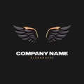 Wings logo Royalty Free Stock Photo