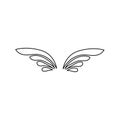 Wings logo vector Royalty Free Stock Photo