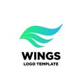 wings ornament vector abstract decoration icon lement Royalty Free Stock Photo