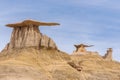 The Wings rock formation in Bisti Wilderness area, New Mexico Royalty Free Stock Photo