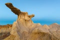 The Wings rock formation at blue hour, Bisti/De-Na-Zin Wilderness Area, New Mexico Royalty Free Stock Photo