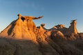 The Wings rock formation, Bisti/De-Na-Zin Wilderness Area, New Mexico, USA Royalty Free Stock Photo