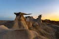 The Wings rock formation, Bisti/De-Na-Zin Wilderness Area, New Mexico, USA Royalty Free Stock Photo