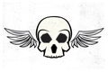 Wings skull logo