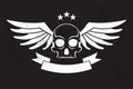 Wings skull logo