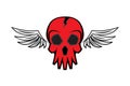 Wings skull logo